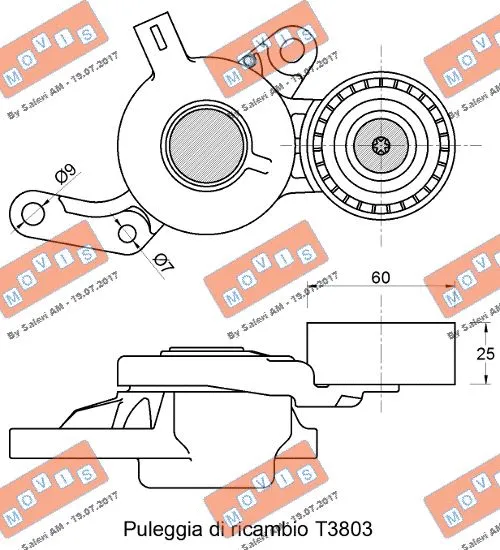 Deflection/Guide Pulley, timing belt