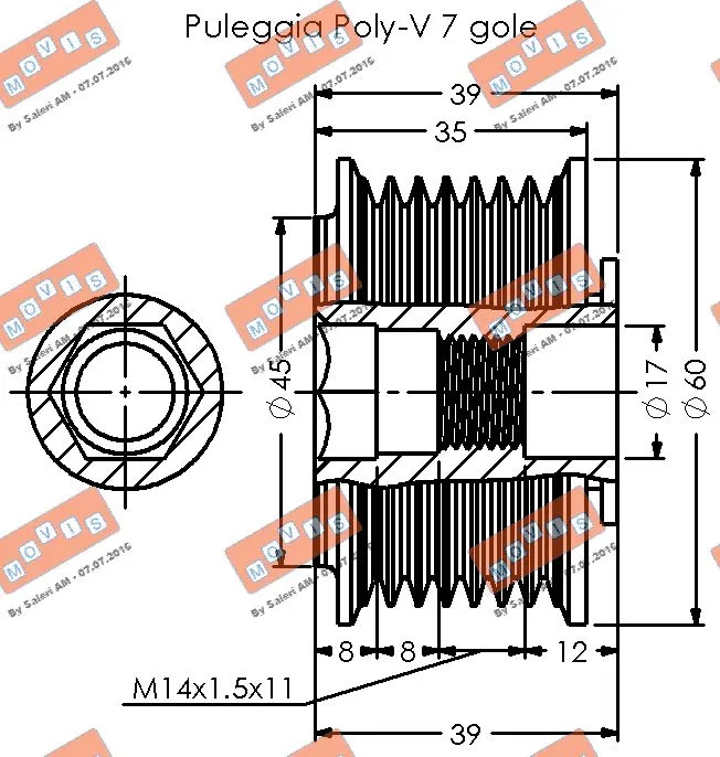 Alternator Freewheel Clutch