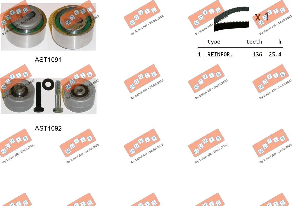 Timing Belt Kit (ASTK0898)