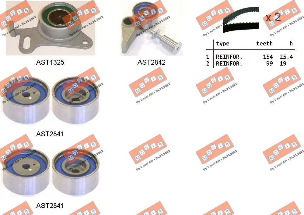 Timing Belt Kit (ASTK1092)