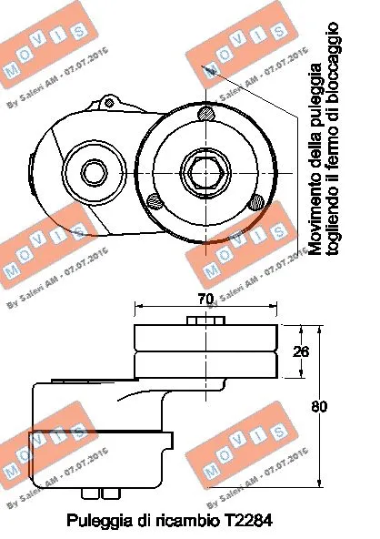 Belt Tensioner, V-ribbed belt
