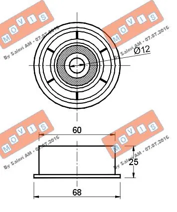 Deflection/Guide Pulley, timing belt