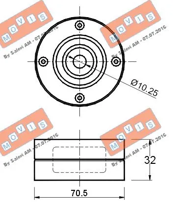 Deflection/Guide Pulley, timing belt