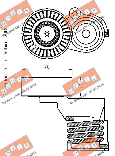 Belt Tensioner, V-ribbed belt