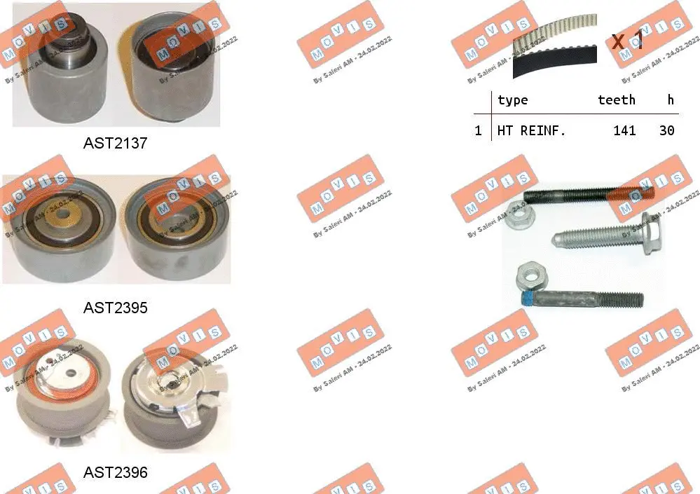 Timing Belt Kit (ASTK0929)