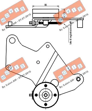 Belt Tensioner, V-ribbed belt