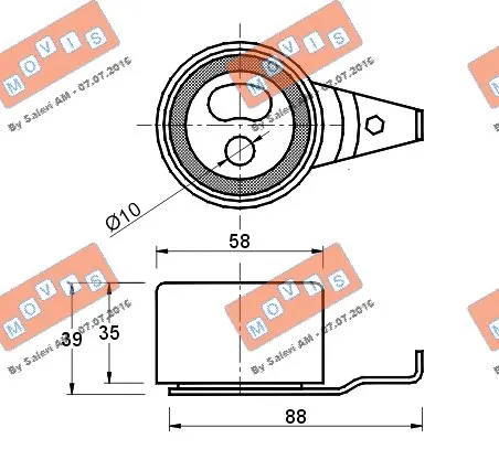 Tensioner Pulley, timing belt