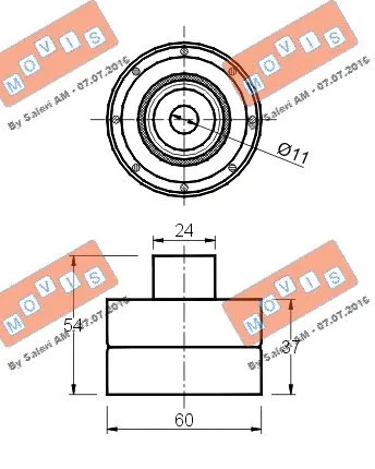 Deflection/Guide Pulley, timing belt