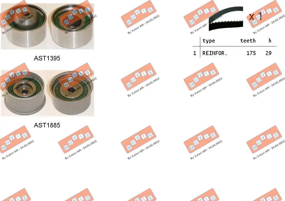 Timing Belt Kit (ASTK1195)