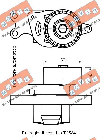 Belt Tensioner, V-ribbed belt