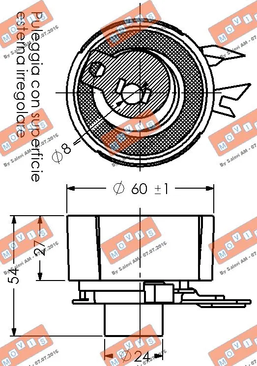 Tensioner Pulley, timing belt