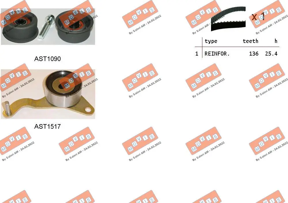 Timing Belt Kit (ASTK0844)