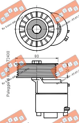Belt Tensioner, V-ribbed belt