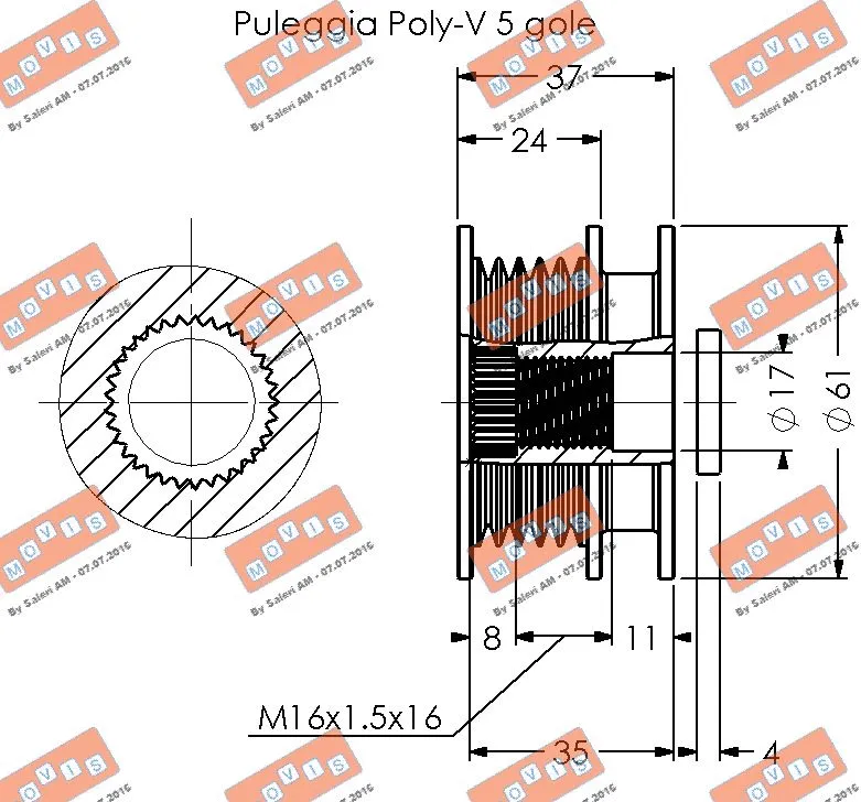Alternator Freewheel Clutch