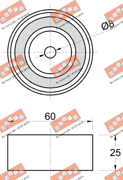 Deflection/Guide Pulley, timing belt
