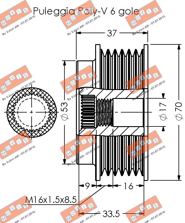 Alternator Freewheel Clutch