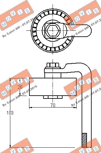 Belt Tensioner, V-ribbed belt