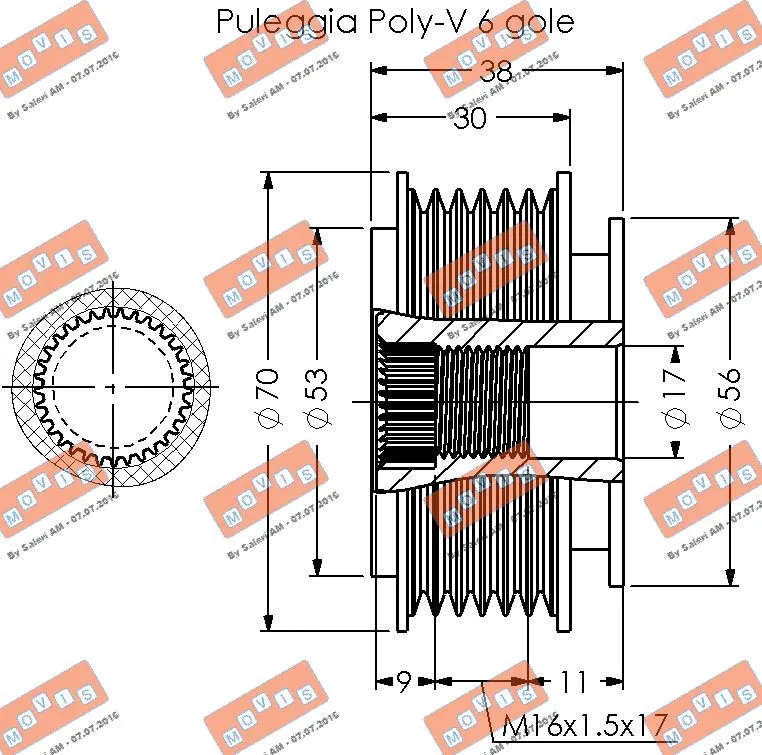 Alternator Freewheel Clutch