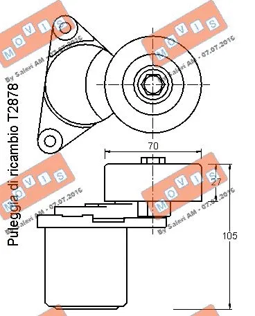 Belt Tensioner, V-ribbed belt