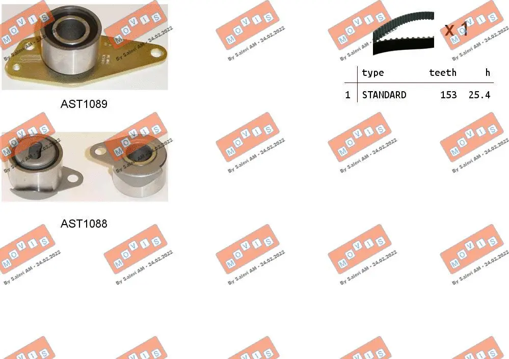 Timing Belt Kit (ASTK1135)