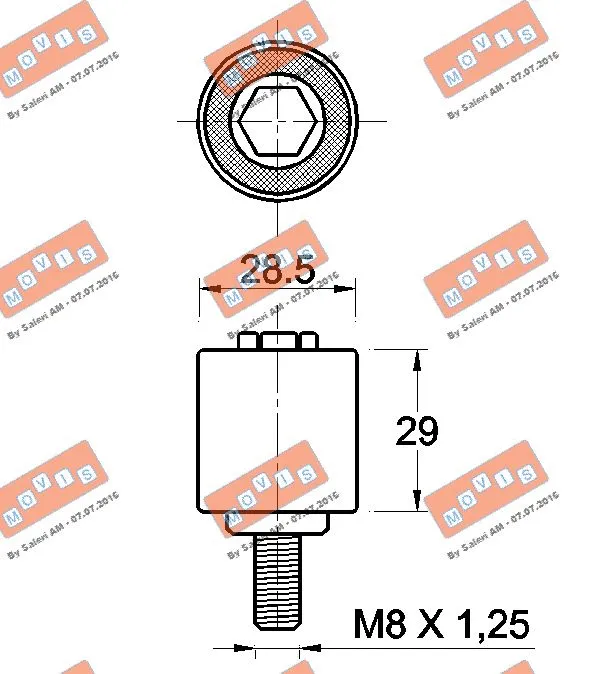 Deflection/Guide Pulley, timing belt