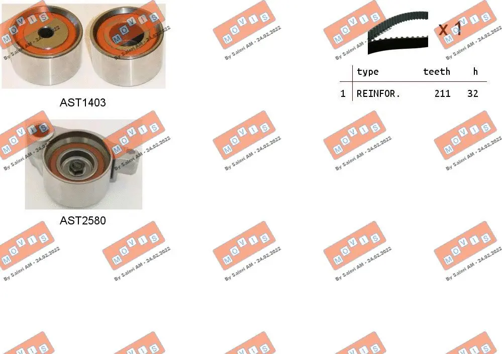 Timing Belt Kit (ASTK1208)