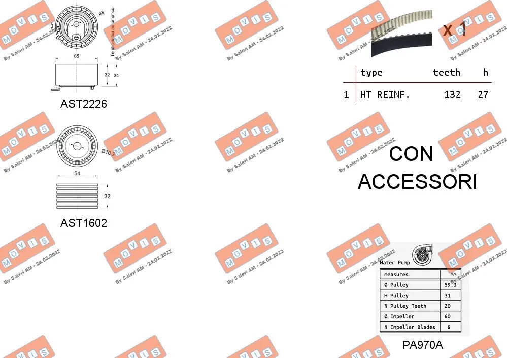 Water Pump & Timing Belt Kit