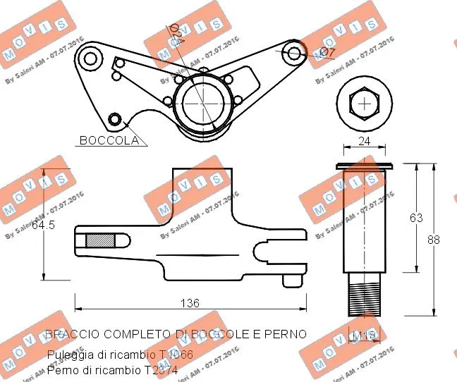 Belt Tensioner, V-ribbed belt