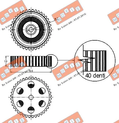 Belt Pulley, crankshaft