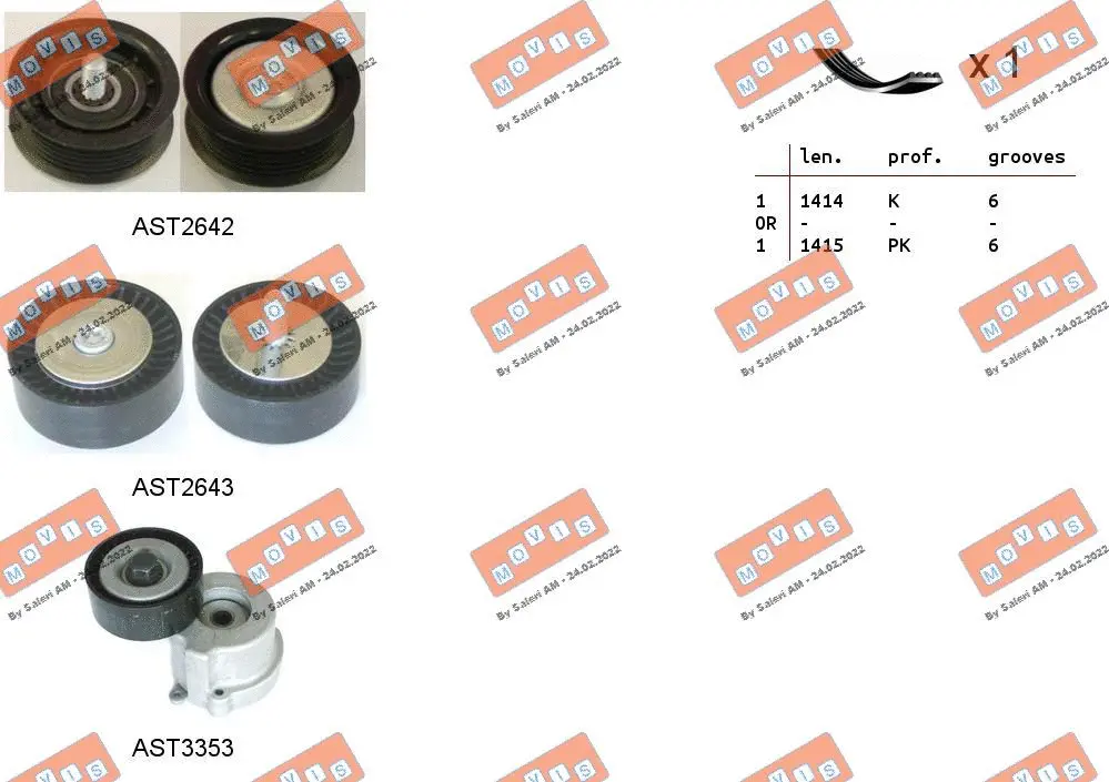 V-Ribbed Belt Set (ASTA0081)