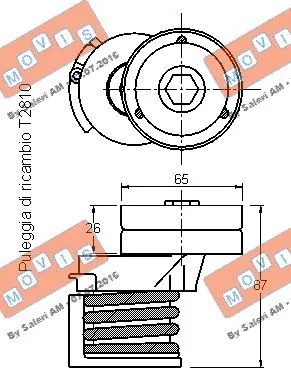 Belt Tensioner, V-ribbed belt