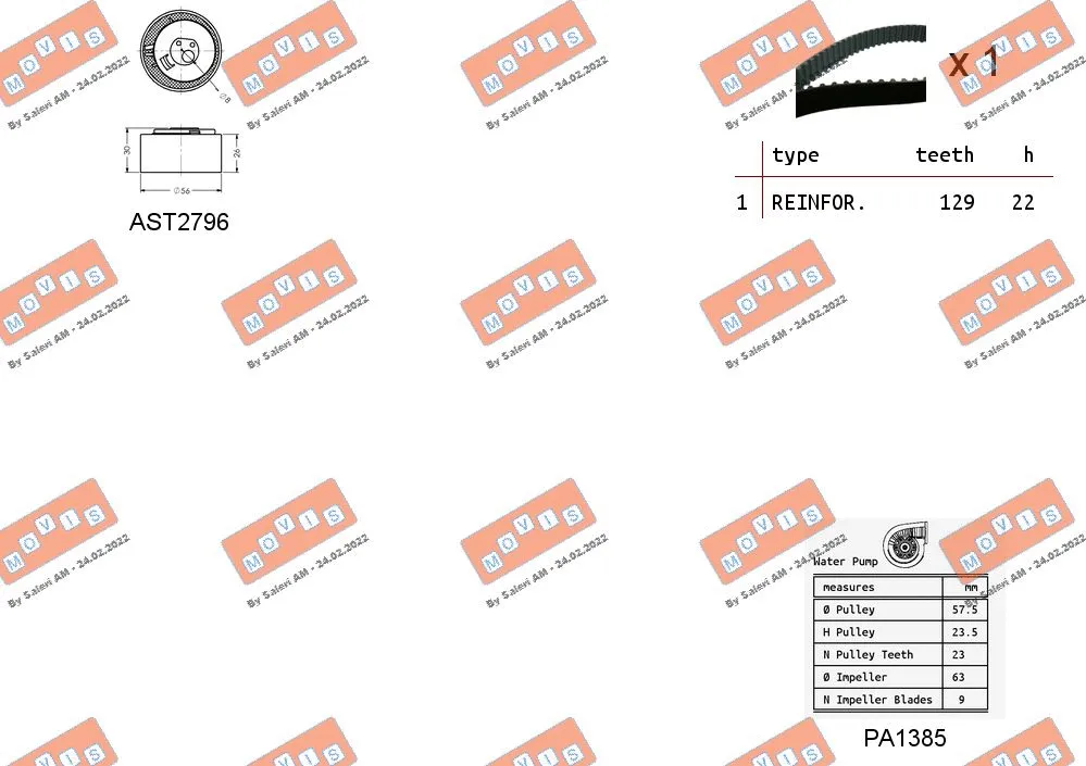 Water Pump & Timing Belt Kit