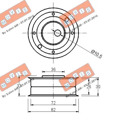 Tensioner Pulley, timing belt