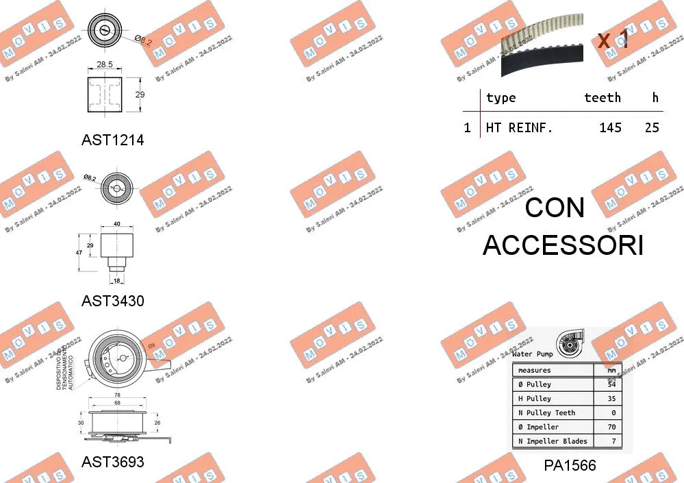 Water Pump & Timing Belt Kit