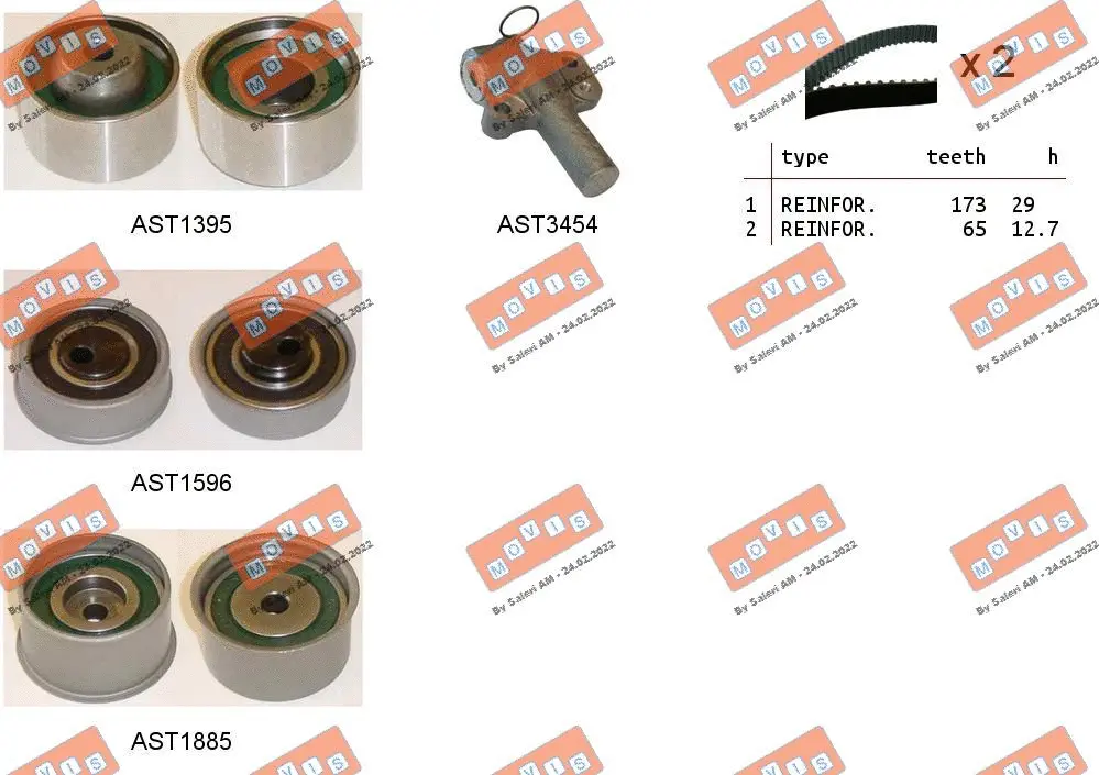 Timing Belt Kit (ASTK1270)