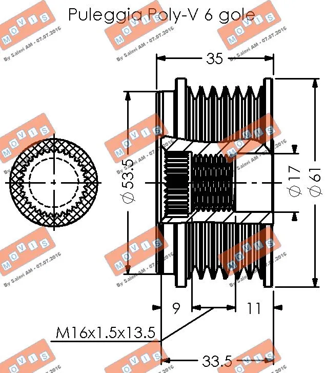 Alternator Freewheel Clutch