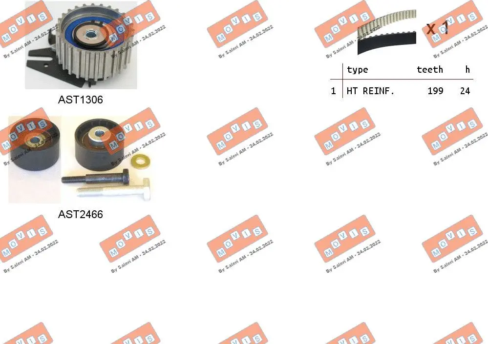 Timing Belt Kit (ASTK1058)