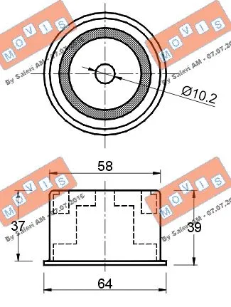 Deflection/Guide Pulley, timing belt