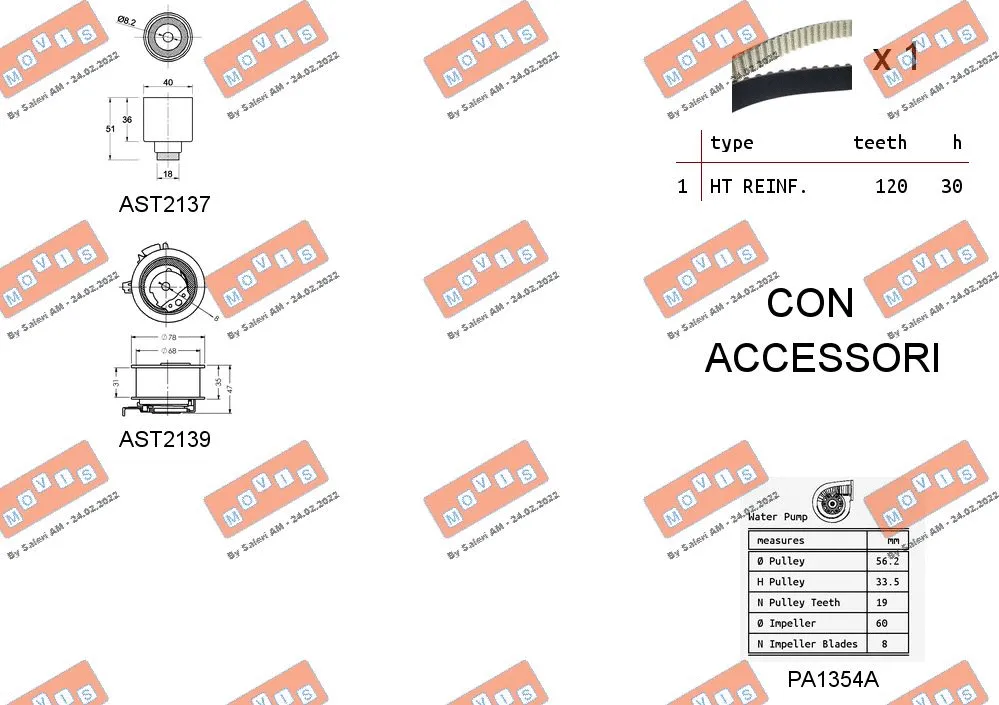 Water Pump & Timing Belt Kit