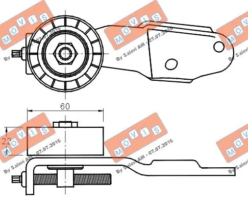 Belt Tensioner, V-ribbed belt