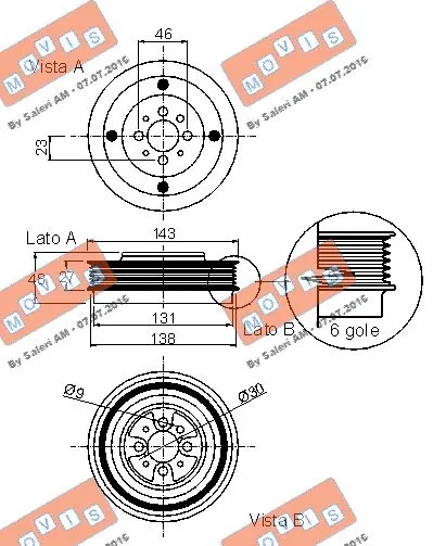 Belt Pulley, crankshaft