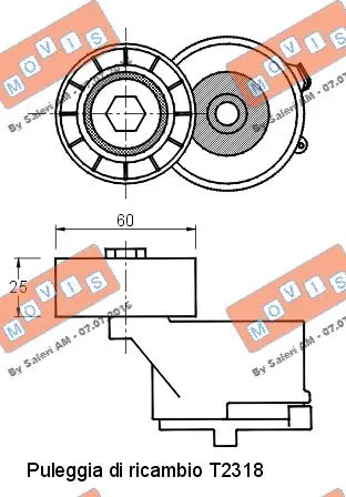 Belt Tensioner, V-ribbed belt