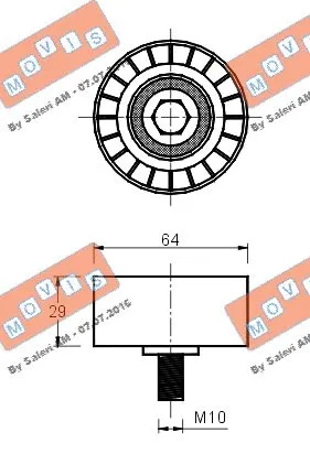 Deflection/Guide Pulley, timing belt