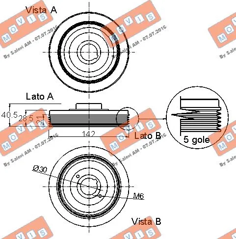 Belt Pulley, crankshaft