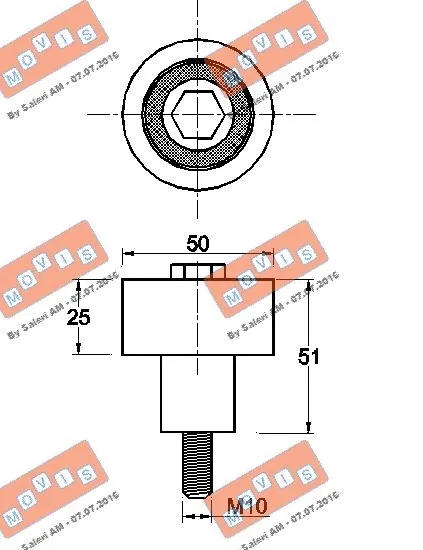 Deflection/Guide Pulley, timing belt