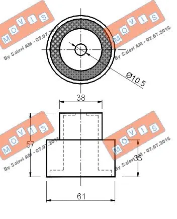Deflection/Guide Pulley, timing belt