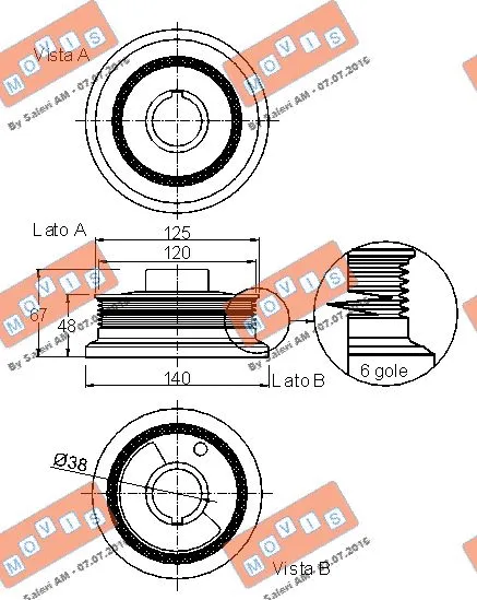 Belt Pulley, crankshaft