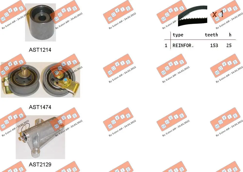 Timing Belt Kit (ASTK0910C)
