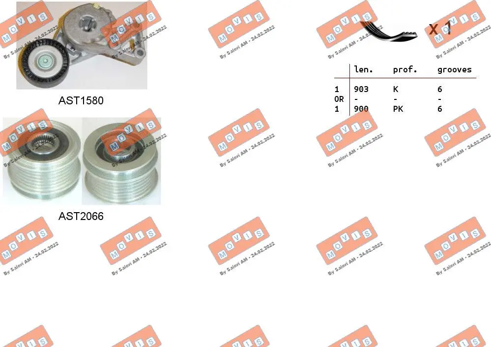 V-Ribbed Belt Set (ASTA0098)