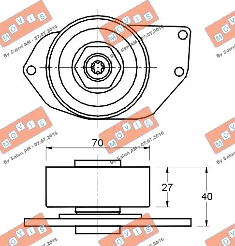 Belt Tensioner, V-ribbed belt
